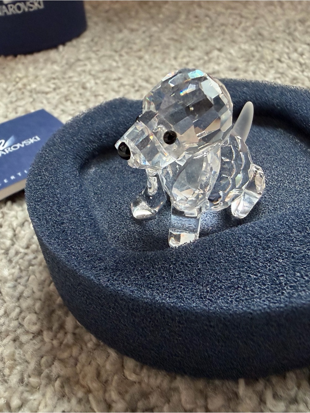 Swarovski crystal figurine - puppy